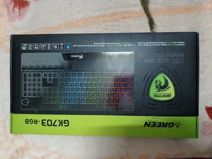 تجریه خرید کیبورد مخصوص بازی گرین مدل GK703-RGBسوییچ ممبران ، Full Size، نورپردازی RGB