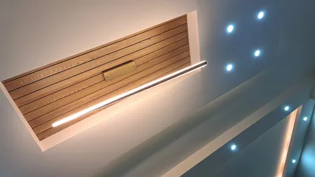 چراغ آویز چشمه نور مدل مدرن کد A6391