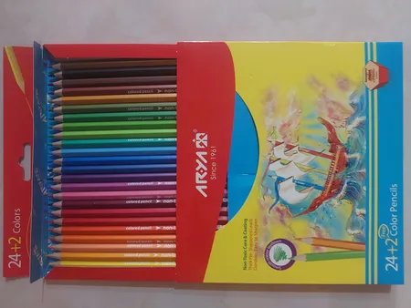 مداد رنگی 2+24 رنگ آریا مدل 3017