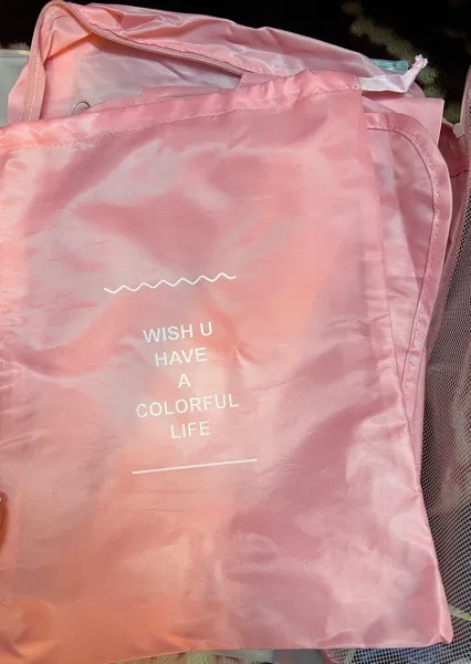 نظم دهنده ساک و چمدان مدل wish مجموعه 7 عددی