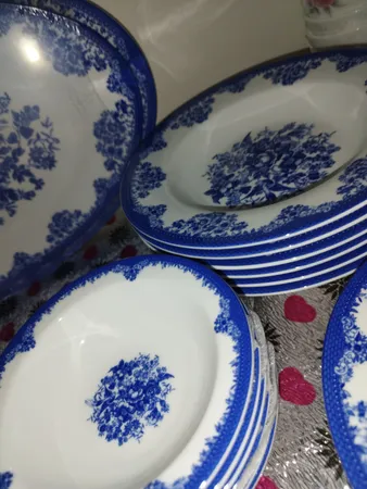 سرویس غذاخوری 28 پارچه چینی زرین ایران مدل ایتالیا اف فلورانس درجه یک