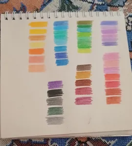 تجریه خرید مداد رنگی 48 رنگ کی ام تی مدل TRIPLUS ARTIST طرح رنگین کمان