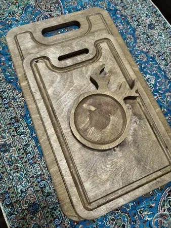 تخته برش مدل چوبی 073 مجموعه 2 عددی