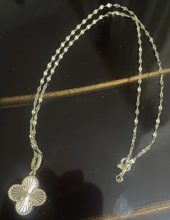 زنجیر طلا 18 عیار زنانه طلای مستجابی مدل کاملیا کد SH40