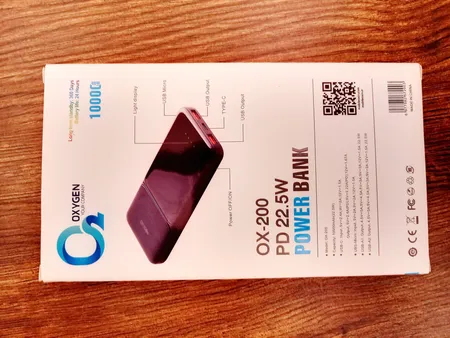 پاوربانک اکسیژن مدل OX-200 ظرفیت 10000 میلی آمپر ساعت