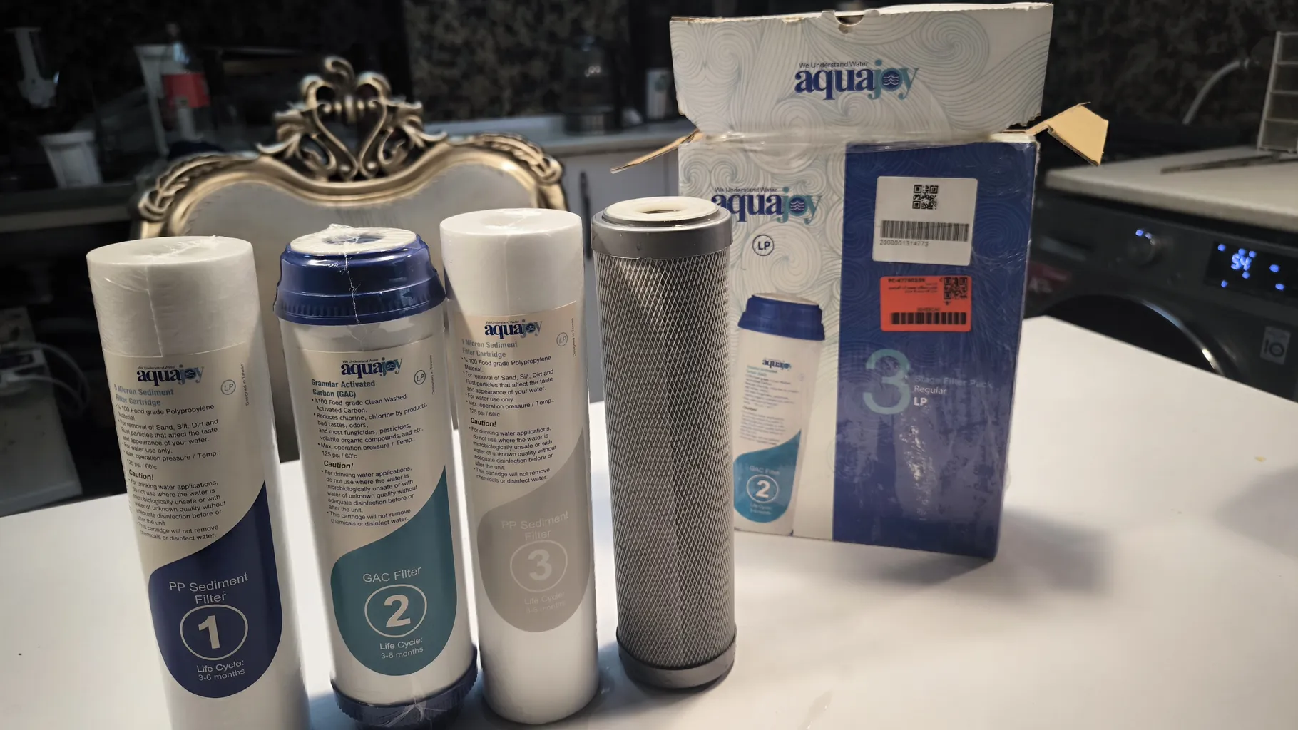 فیلتر دستگاه تصفیه آب آکواجوی مدل LP بسته 3 عددی