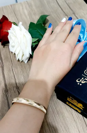 النگو طلا 18 عیار زنانه طلای مستجابی مدل اسپرلوس کد A1 سایز 1