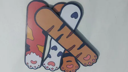 نشانگر کتاب باروچین مدل Cats paw کد bk-2 مجموعه 6 عددی