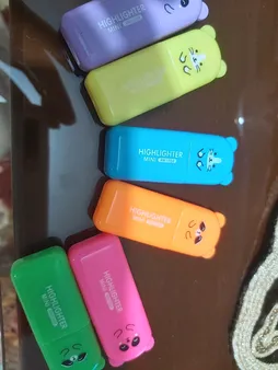 ماژیک علامت گذار مدل فانتزی طرح خرس بسته 6 عددی