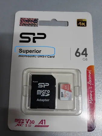کارت حافظه microSDXC سیلیکون پاور مدل Superior Pro کلاس 10 استاندارد UHS-I U3 سرعت 100MBps ظرفیت 64 گیگابایت به همراه آداپتور SD