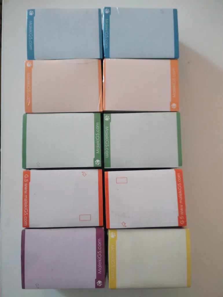 کاغذ یادداشت جی 5 مدل جی برگ بسته 5000 عددی