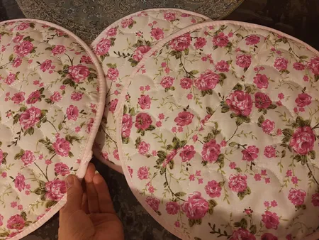 ست دمکنی 3 تکه طرح فلاور کد 59