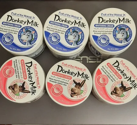 کرم روشن کننده وکالی مدل شیر الاغ وزن 115 گرم مجموعه 6 عددی