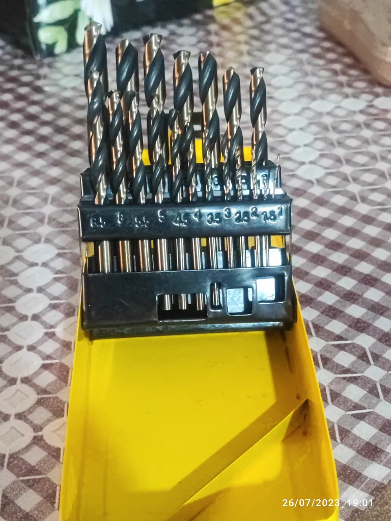 مته آهن ولف مدل HSS مجموعه 19 عددی