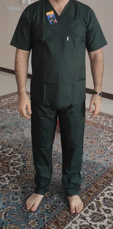 ست لباس اتاق عمل مردانه خضرا مدل اسکراب کد 38024