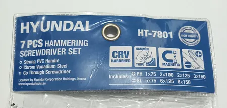 پیچ گوشتی هیوندای مدل HT-7801 بسته 7 عددی