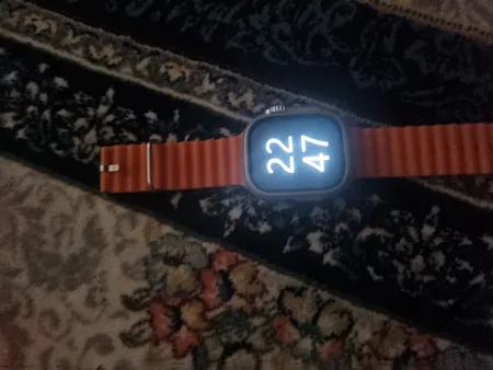 ساعت هوشمند مدل WS-75 ULTRA 2 صفحه نمایش رنگی، کنترل سطح اکسیژن خون بند سیلیکونی