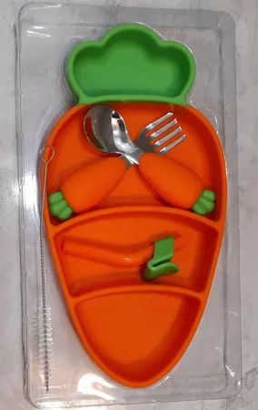 ست ظرف غذا کودک 4 تکه مدل هویج