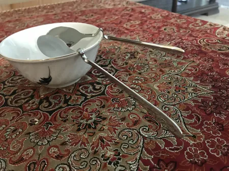 قاشق عسل خوری مدل دونا بسته 2 عددی