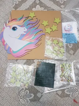 استیکر چوبی باروچین طرح رویای تک شاخ