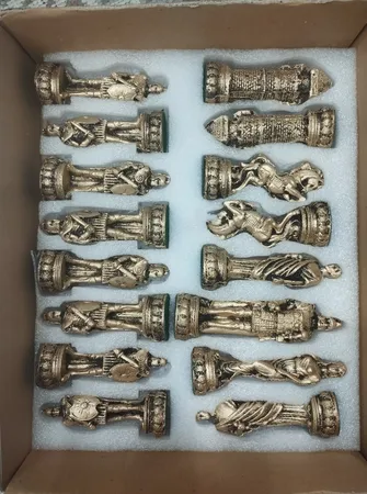 مهره شطرنج مدل E03 مجموعه 32 عددی