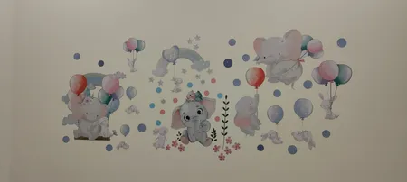 استیکر دیواری کودک راتیانا مدل فیل