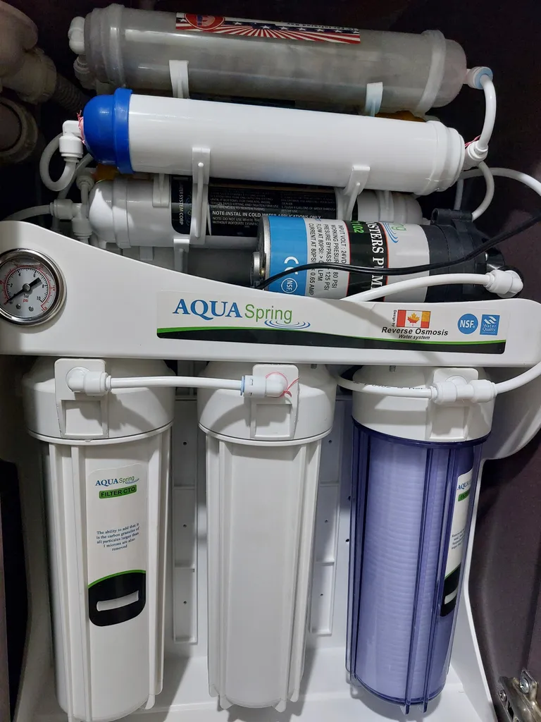 دستگاه تصفیه کننده آب آکوآ اسپرینگ مدل UF - SF4800 به همراه فیلتر مجموعه 4 عددی دستگاه تصفیه کننده آب آکوآ اسپرینگ مدل UF - SF4800 به همراه فیلتر مجموعه 4 عددی