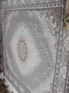 تجریه خرید روفرشی سوپر گلشن یزد مدل گل انار کد 811t زمینه طوسی روشن