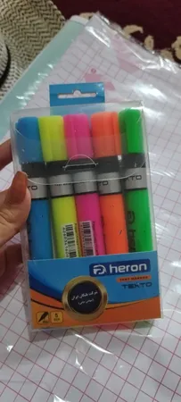 ماژیک علامت گذار پلیکان مدل هرون TEXTO بسته 5 عددی