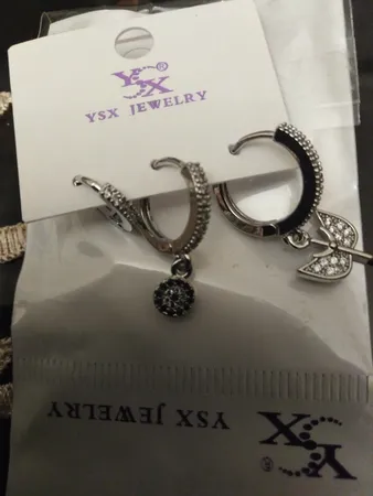 گوشواره زنانه وای اس ایکس مدل E3482 مجموعه 3 عددی