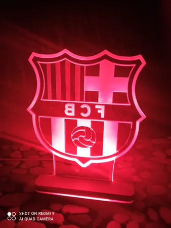 چراغ خواب طرح تیم بارسلونا کد 1065