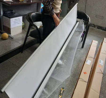 پرده نمایش دستی پروژکتور اسکوپ پارچه عالی سایز 200x200