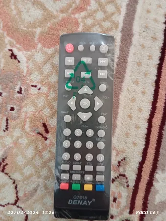 ریموت کنترل تلویزیون مدل DENAY G7818