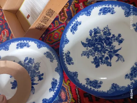 پیش دستی چینی زرین ایران مدل فلورانس بسته 6 عددی