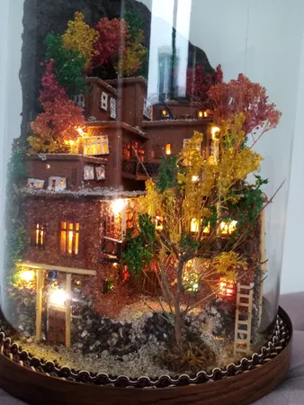 چراغ خواب مدل شهر رویایی ابیانه.تابستان