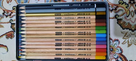 مداد رنگی 15رنگ آریا مدل 3021 طرح کشتی