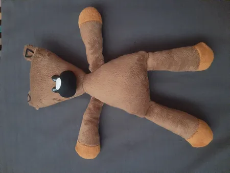 عروسک طرح خرس مستربین مدل تدی کد JIMI110 ارتفاع 31 سانتی‌ متر