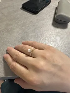 تجریه خرید انگشتر طلا 18 عیار زنانه تاج مدل A190 سایز 68