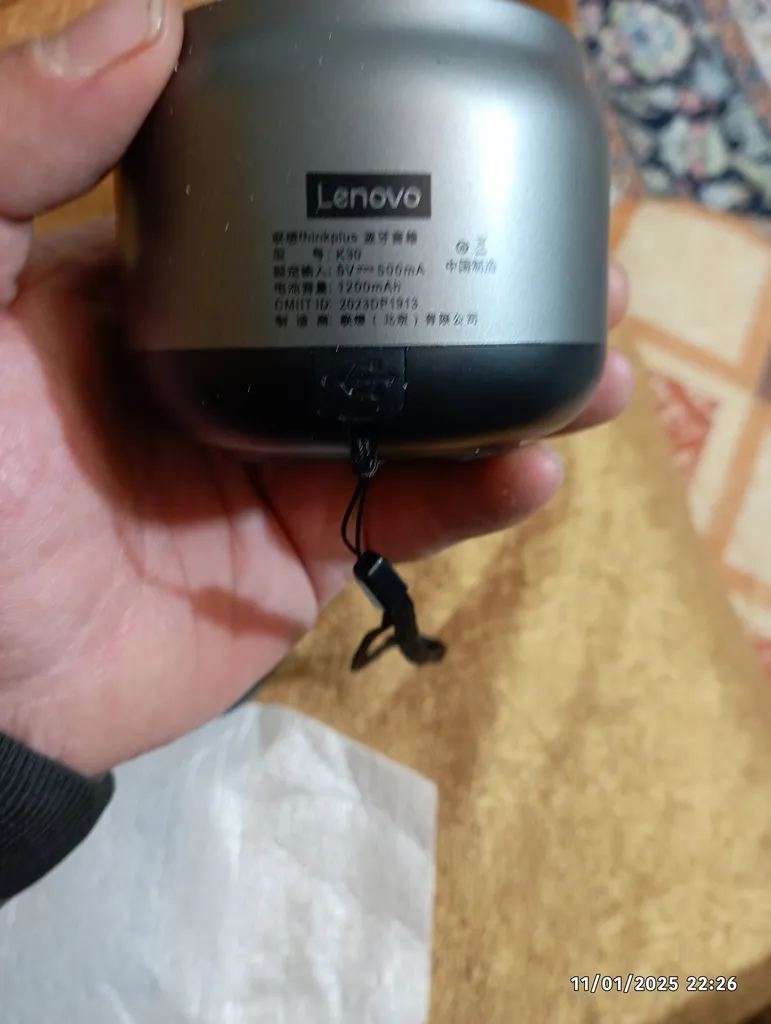 اسپیکر بلوتوثی قابل حمل لنوو مدل Thinkplus K30