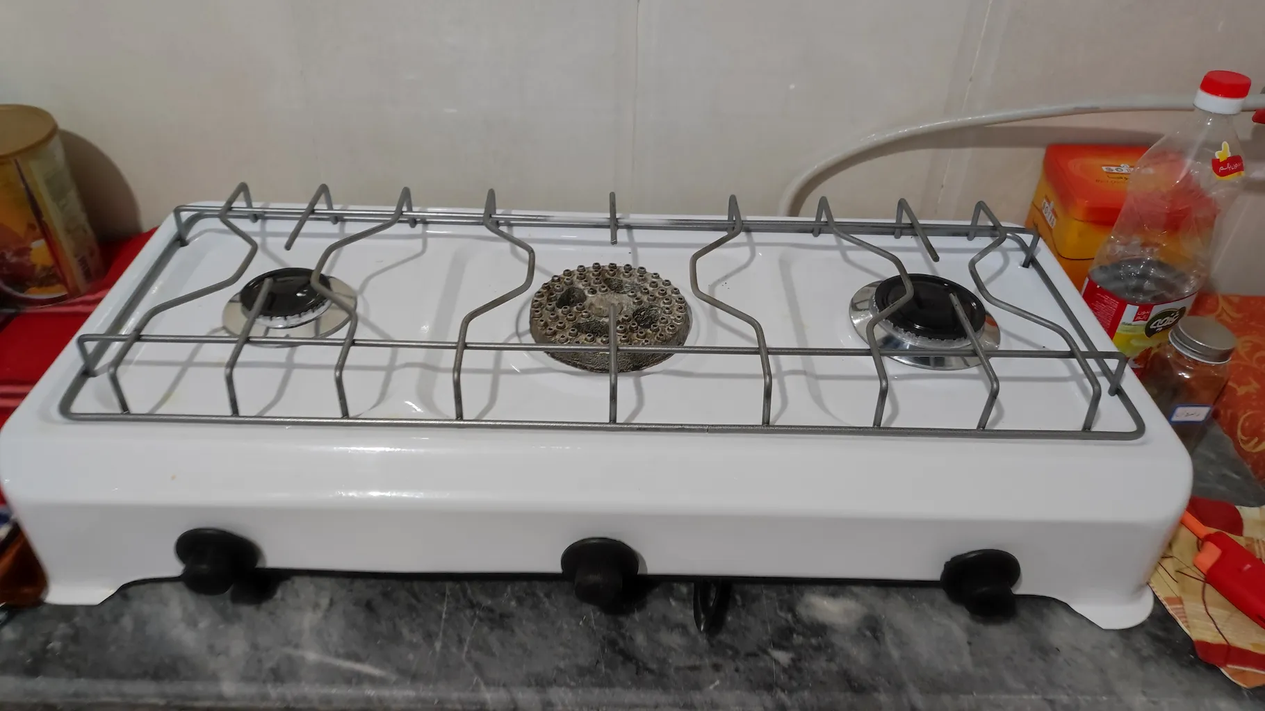 اجاق گاز صفحه ای مدل رومیزی سه شعله