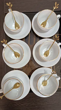 ست فنجان و نعلبکی 12 پارچه مقصود کد FN022