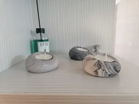 جاشمعی مدل بتنی طرح سنگ بسته 3 عددی