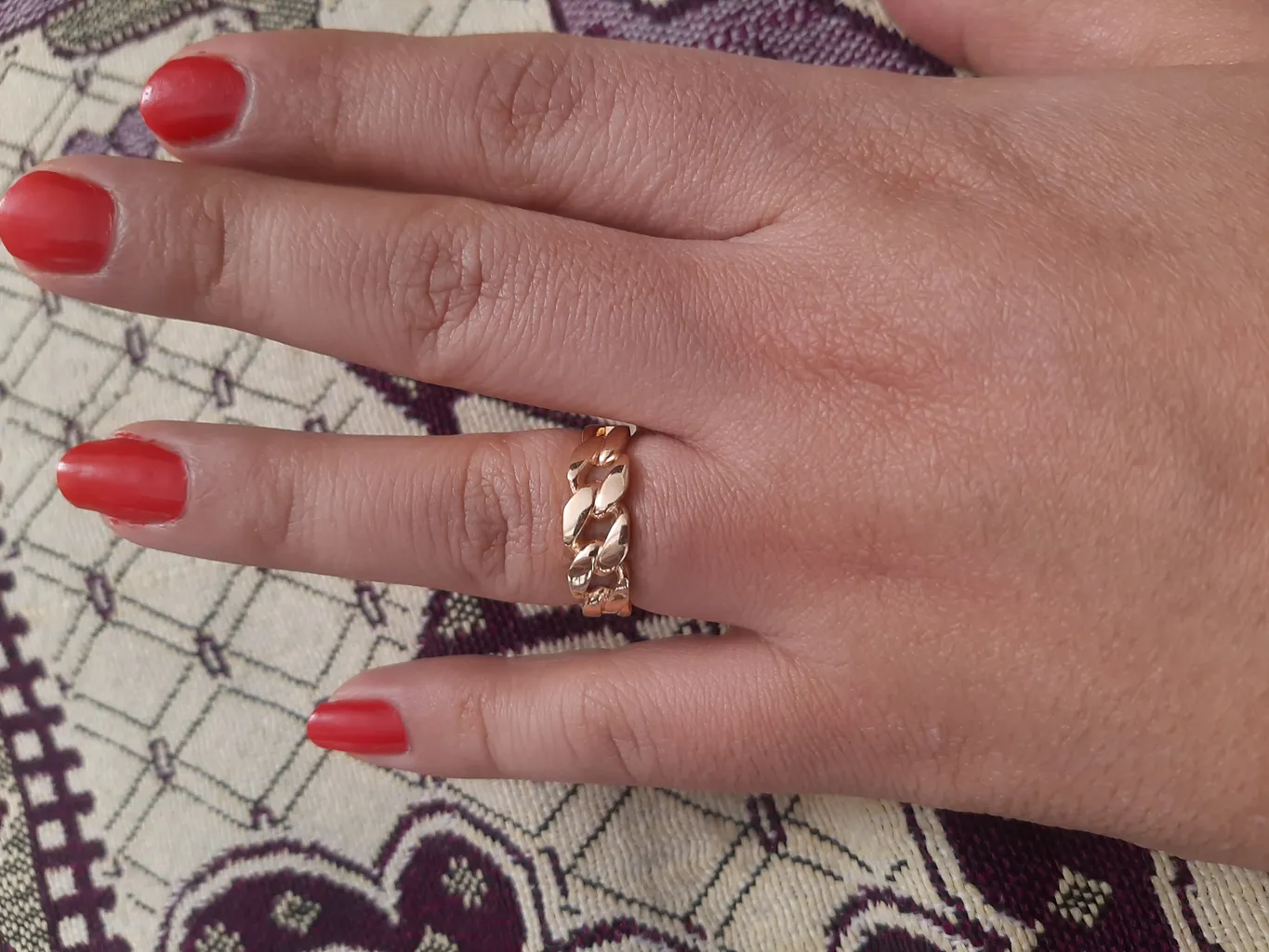 انگشتر طلا 18 عیار زنانه نوا گلد مدل 18