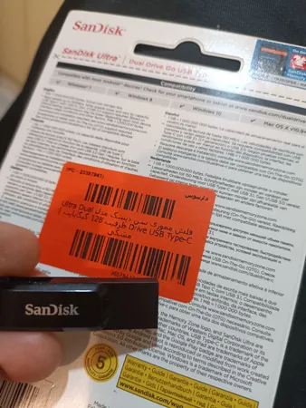 فلش مموری سن دیسک مدل Ultra Dual Drive USB Type-C ظرفیت 128 گیگابایت