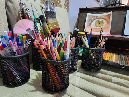 جامدادی رومیزی مدل CH101S بسته 3 عددی