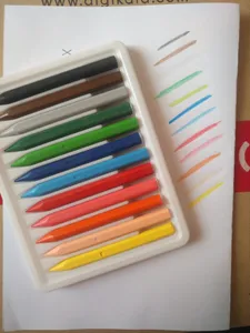 تجریه خرید پاستل روغنی 12 رنگ البرز مدل قورباغه