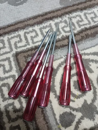 پیچ گوشتی ضربه خور دوسو و چهارسو تات مدل T-T202 بسته 6 عددی