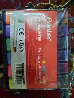 ماژیک علامت گذار 6 رنگ پنتر مدل CH511WP6