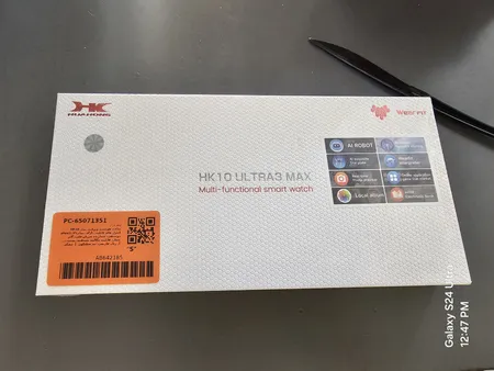 ساعت هوشمند ویرفیت مدل HK10 ultra3، سایز۴۹، دارای قابلیت های کنترل موسیقی، شمارنده ضربان قلب، گام شمار، قابلیت مکالمه مستقیم، پشتیبانی از زبان فارسی، بند سیلیکون