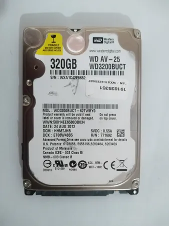 هارد دیسک اینترنال  وسترن دیجیتال مدل WD3200BUCT ظرفیت 320 گیگابایت